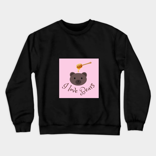 I Love Bears Crewneck Sweatshirt by livmilano